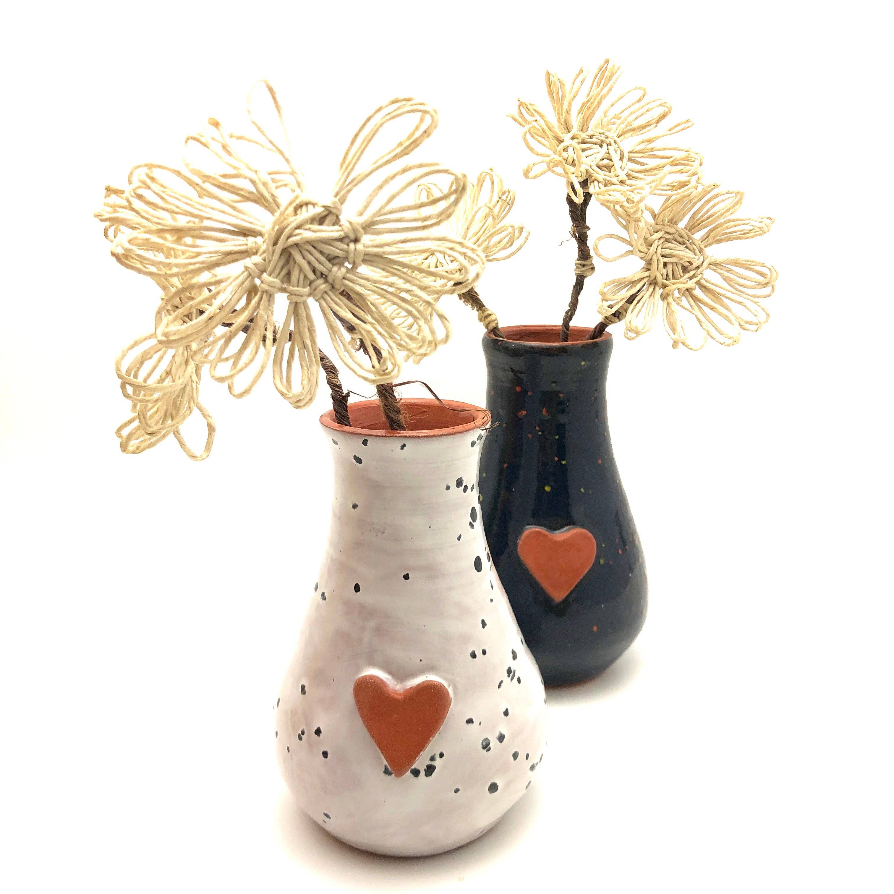 Calliope Heart Vase - Dalmation with Heart