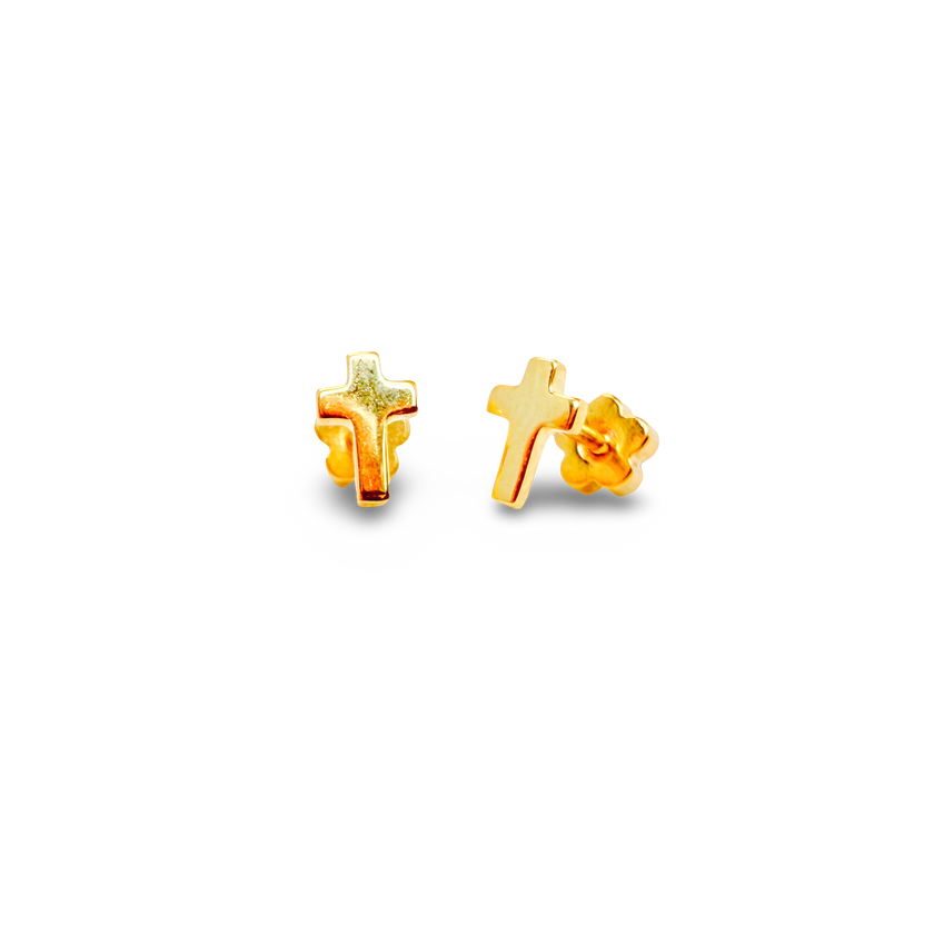 Cross Tiny Stud Earrings
