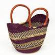 U-Shopper Tote Basket Bag, Multi-Color: Multicolor