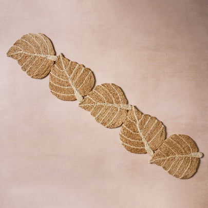 Sarat Jute Leaf Table Runner