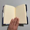 Handcrafted Marbled Paper Journal - Navy