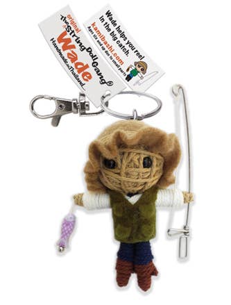 Wade the Fisherman String Doll Keychain