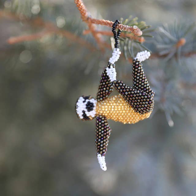 Sloth Beaded Ornament