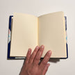 Handcrafted Marbled Paper Journal - Blue
