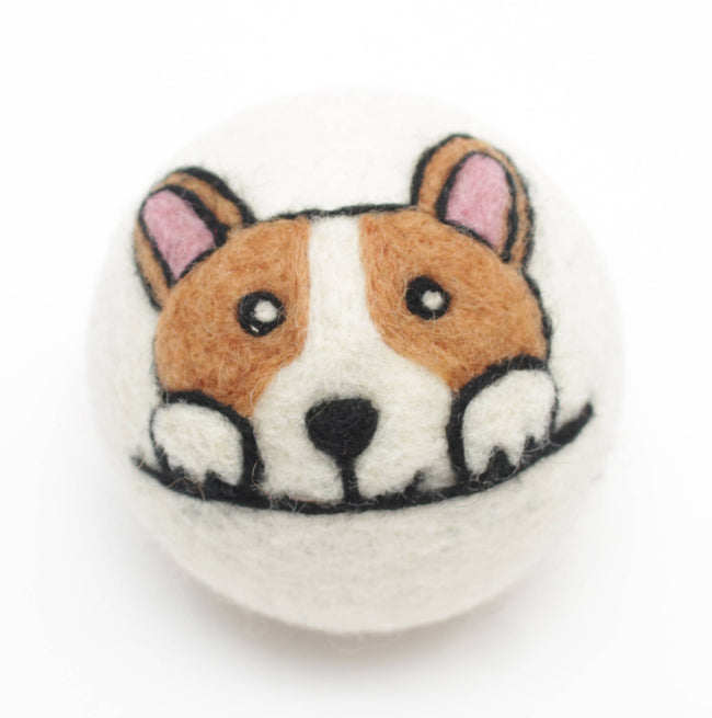 Eco Wool Dryer Balls: Corgi