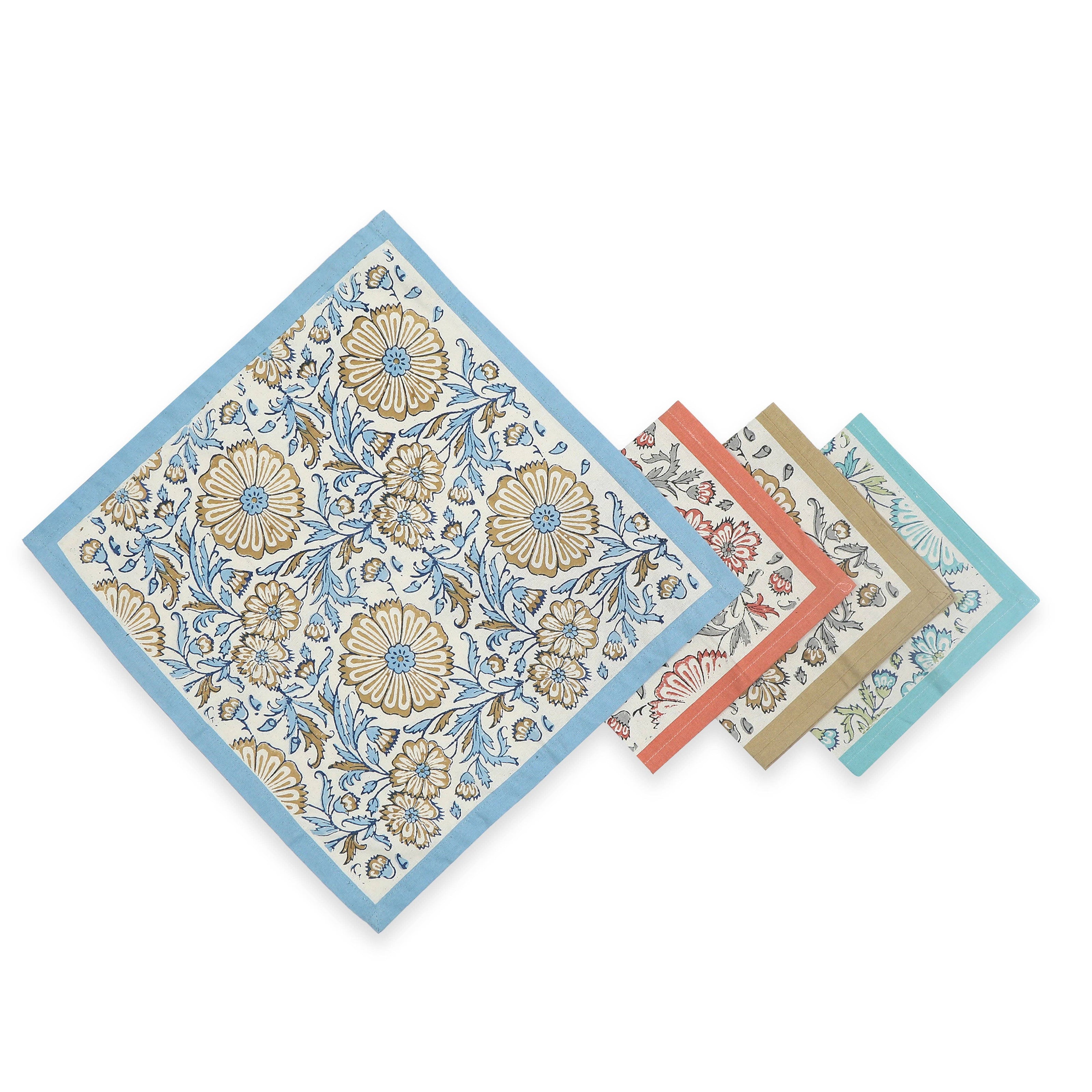 BLOOM REVERIE Cotton Napkins - Set of 4