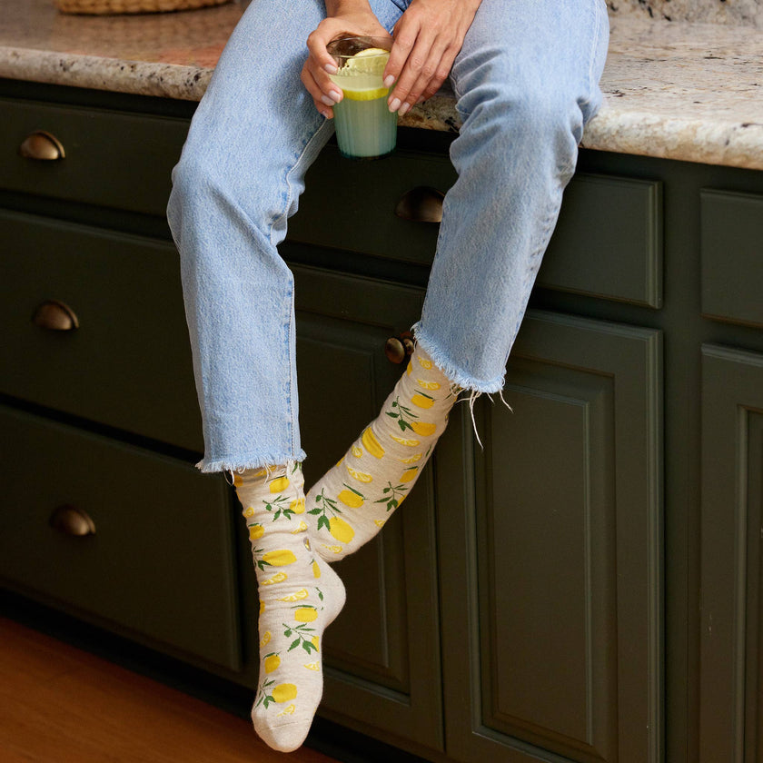 Socks that Plant Trees: Beige Lemons