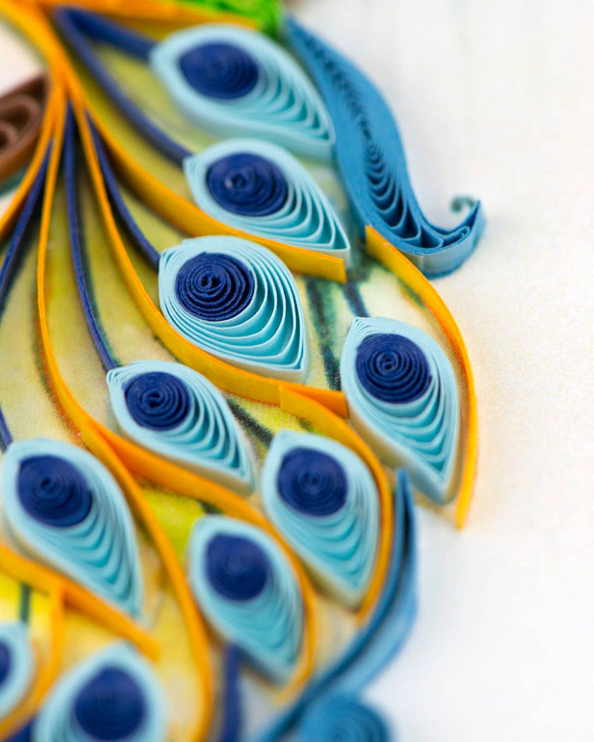 Posing Peacock Greeting Card