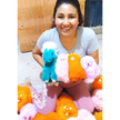 Llamacorn Alpaca Fur Toy: Lavender
