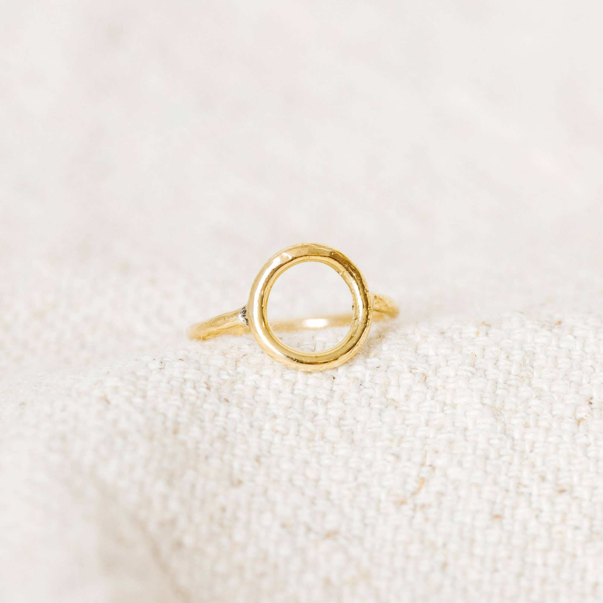 Minimalist Open Circle Band Ring
