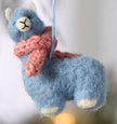 Cozy Llama Christmas Ornaments