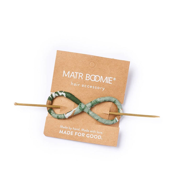 Infinity Figure 8 Hair Slide with Stick - Assorted Upcycled