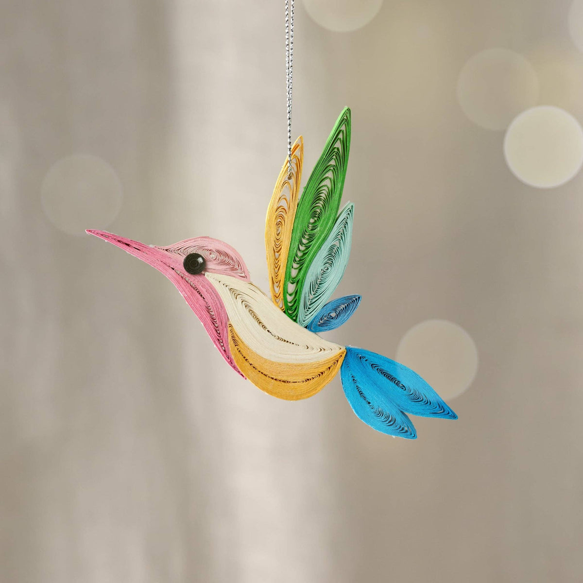 Chim Quilled Hummingbird Ornament