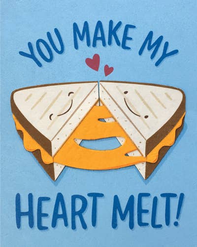 Grilled Cheese Love Greeting Card