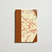 Handcrafted Marbled Paper Journal - Havane