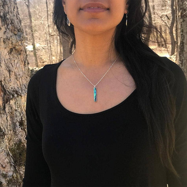 Abalone Bar Necklace