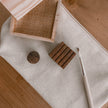 Block Printing Pouch Kit - Check & Dot Print | Hand-Carved Wood Blocks + Canvas Zip Pouch