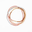 Beaded Stretch Necklace/Wrap Bracelet: Pink Sand