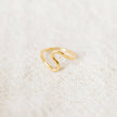 Playful Squiggle Brass Band Ring