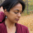 Abalone Tree of Life Earrings - Sterling Silver