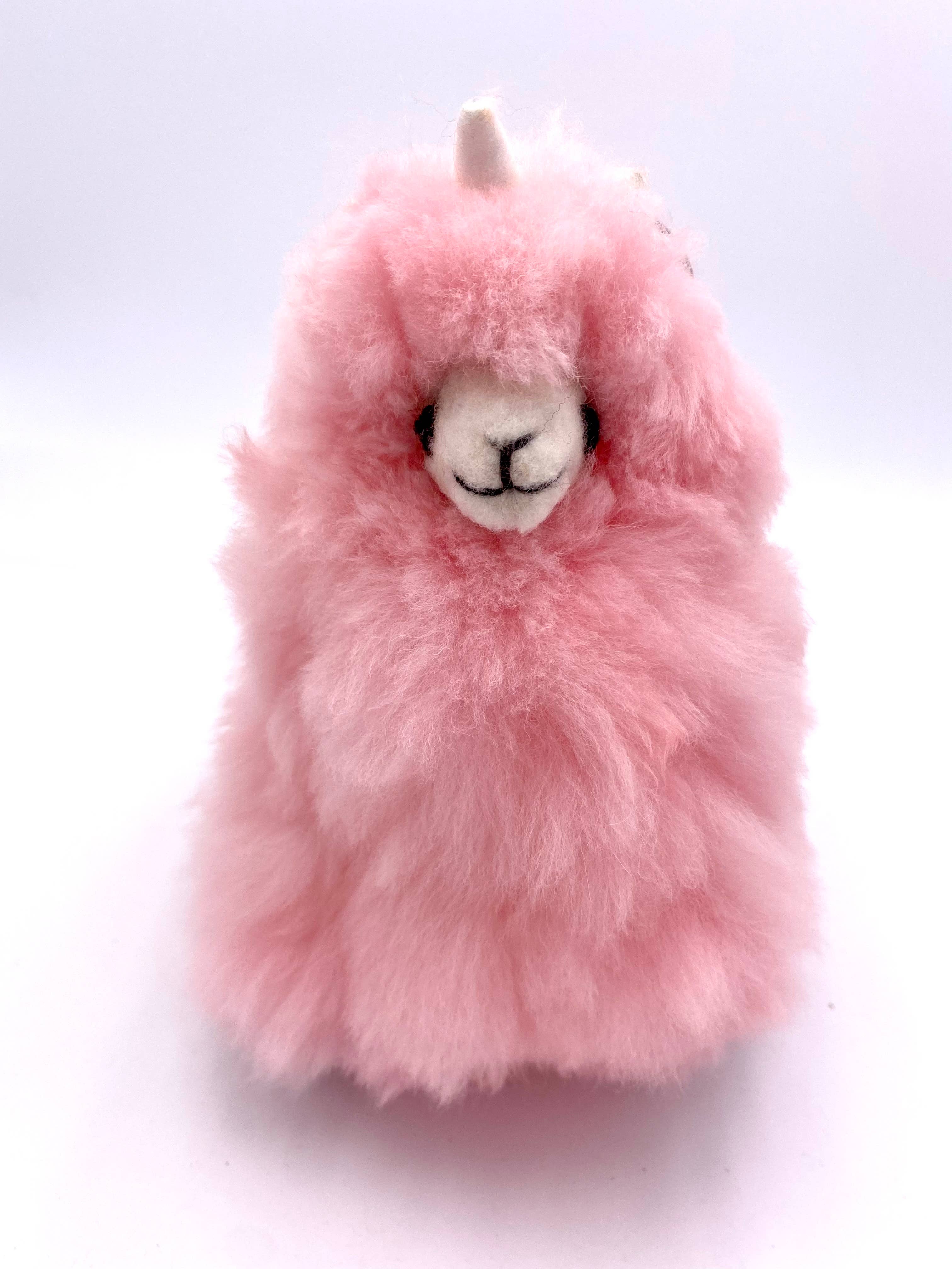 Llamacorn Alpaca Fur Toy: Baby Pink