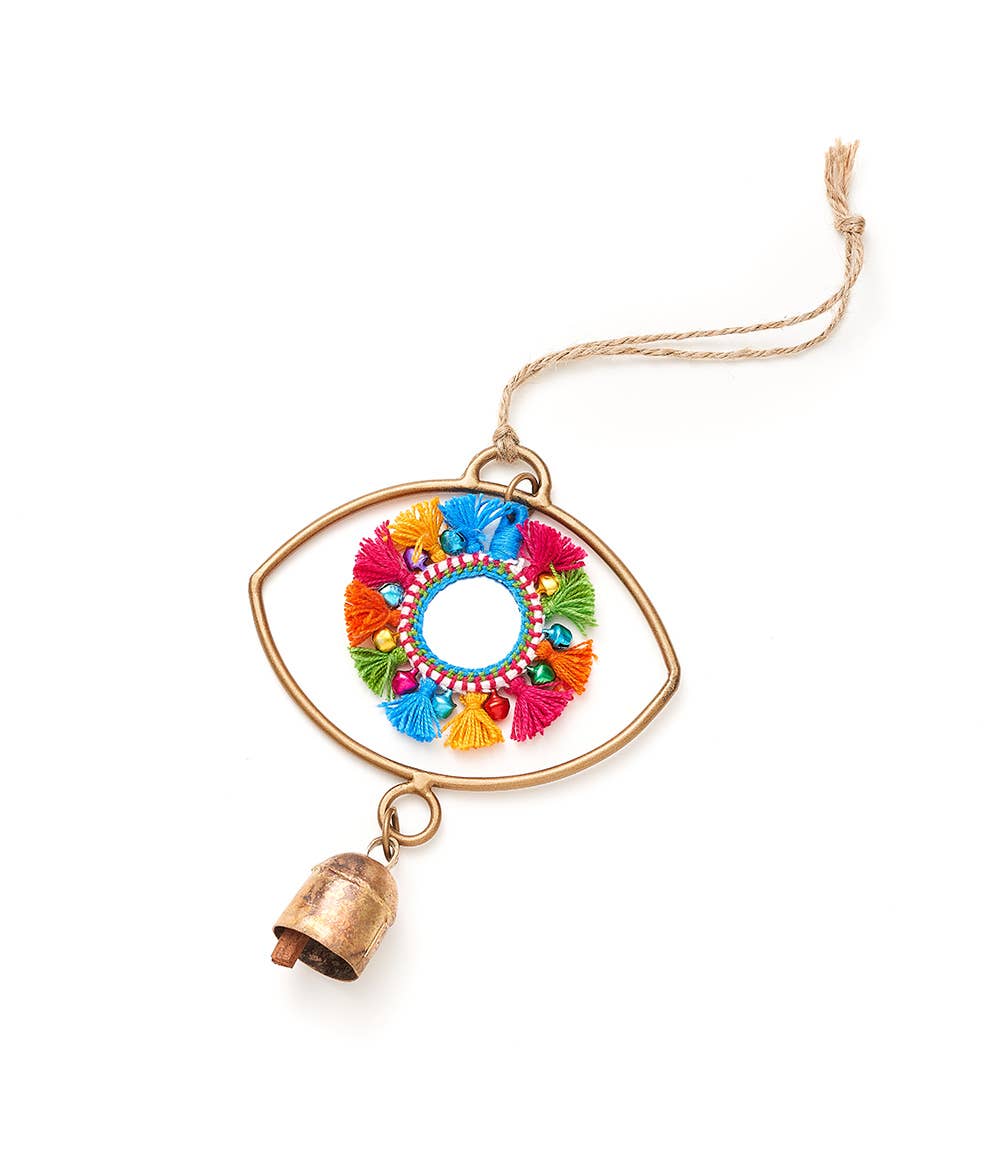 Nandini Evil Eye Wind Spinner Bell Chime