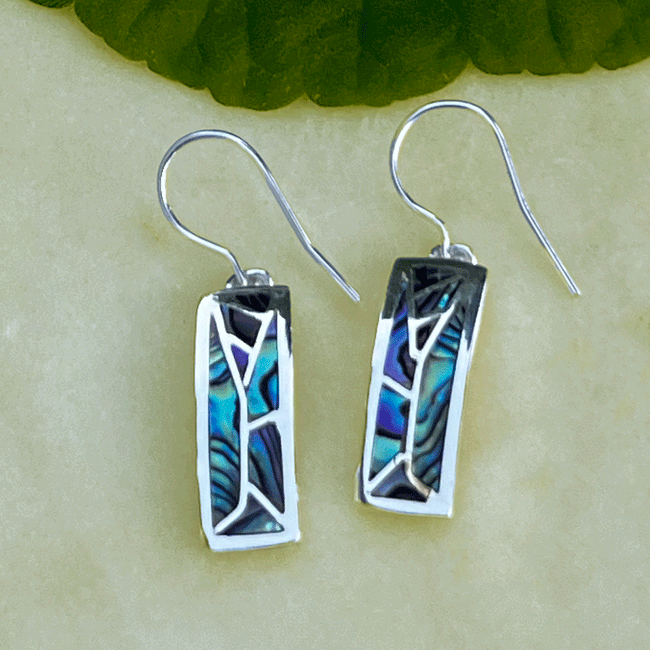 Mosaic Abalone Earrings