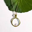 Wholeness Pearl Necklace - Brass