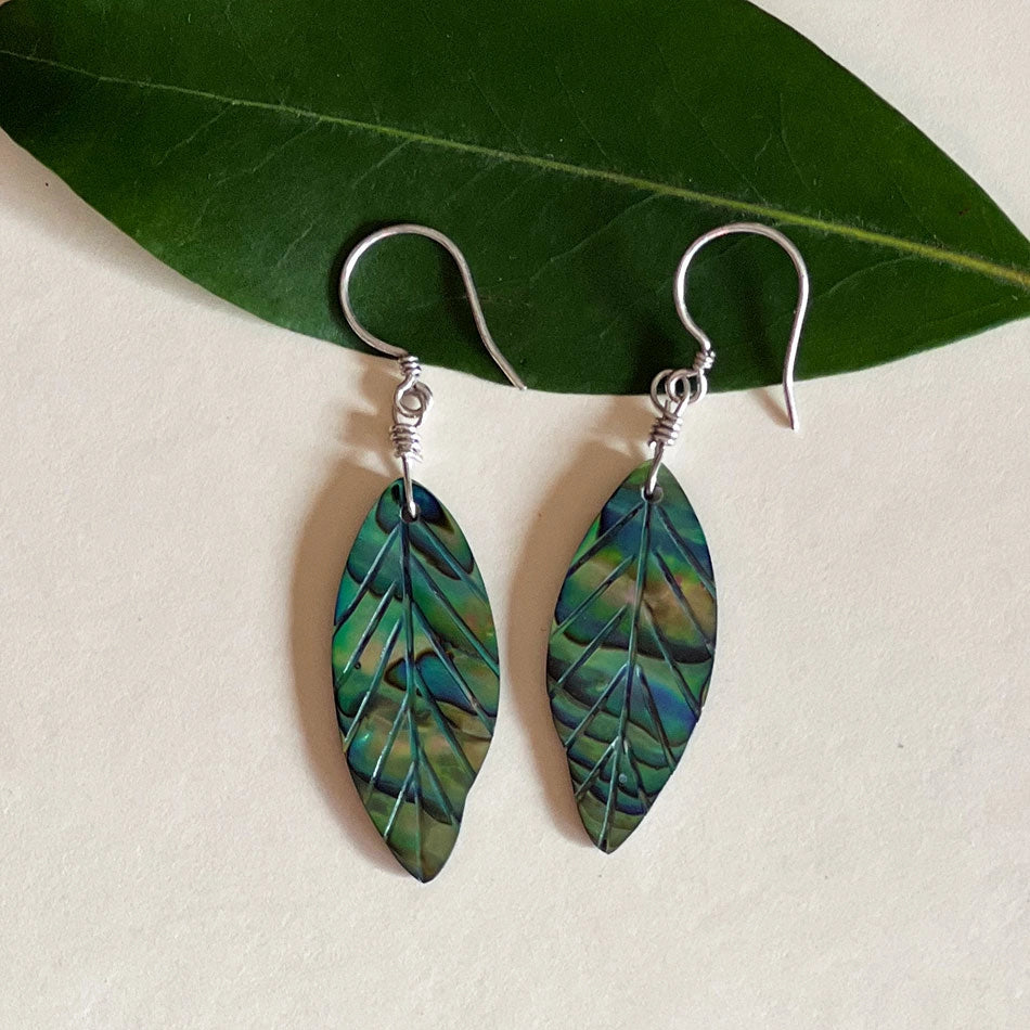 Abalone New Leaf Earrings