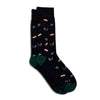 Socks that Support Youth Sports: Black Footballs