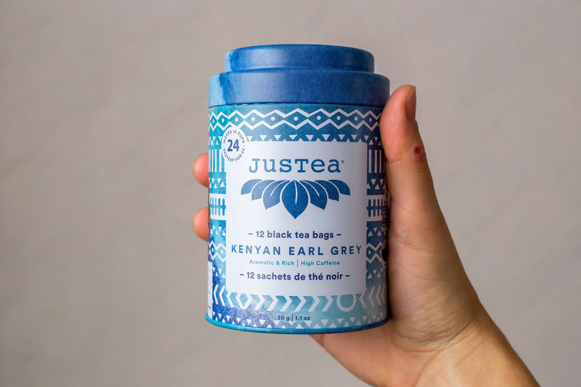 Kenyan Earl Grey Tea Bag Tin - Fair-Trade Organic Black Tea