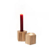 Wooden Candle Holders - Hexagon: Short