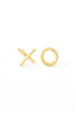House of Cindimini Brass Hugs & Kisses Earrings