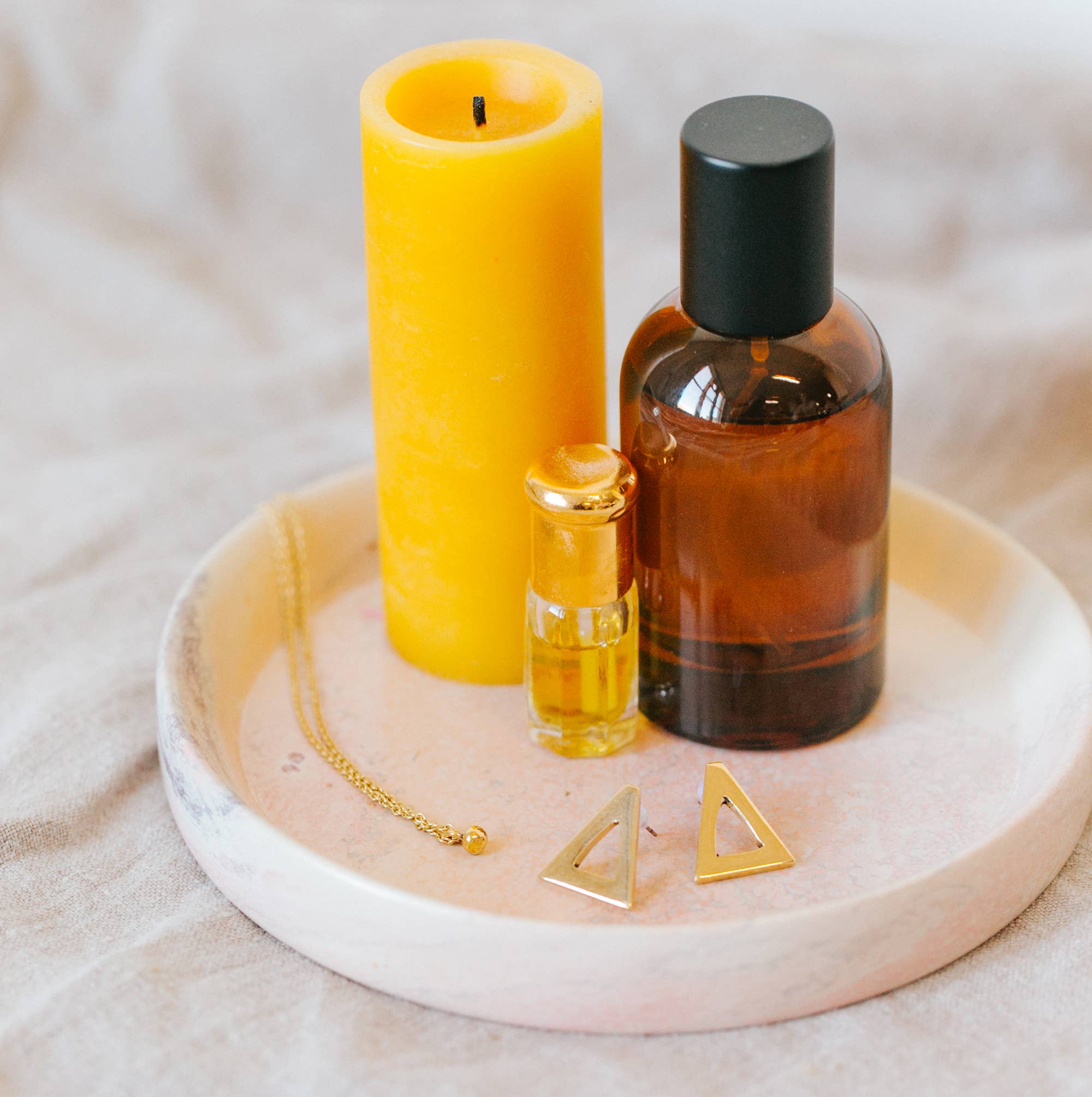 Soapstone Jewelry Tray: Sunset