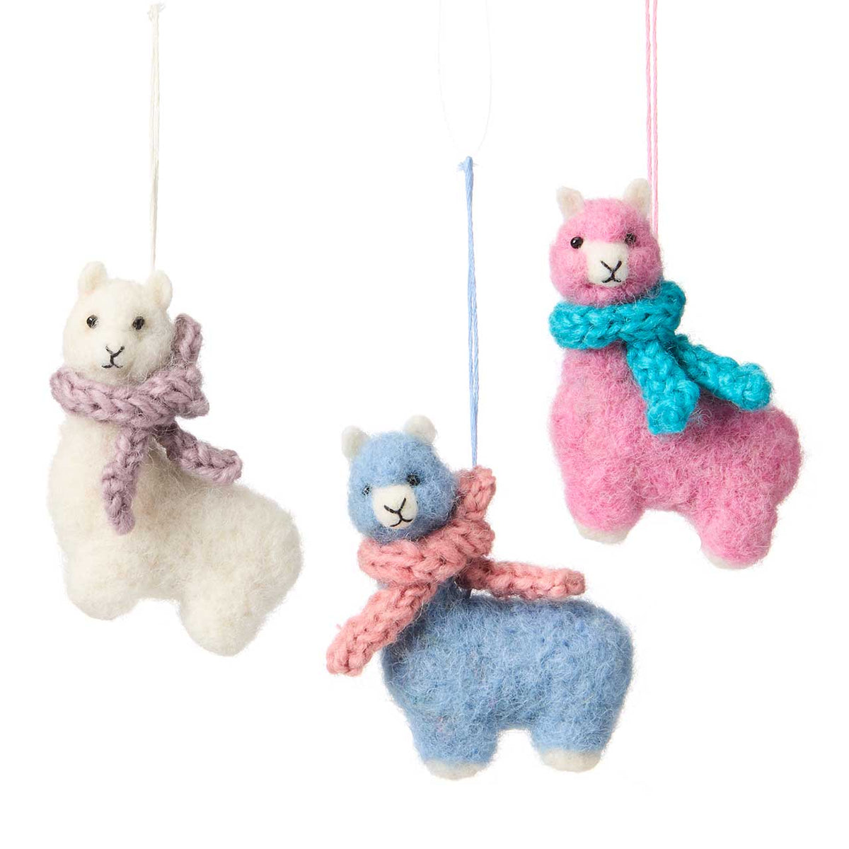 Cozy Llama Christmas Ornaments