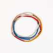 Beaded Stretch Necklace /Wrap Bracelet: Retro Red