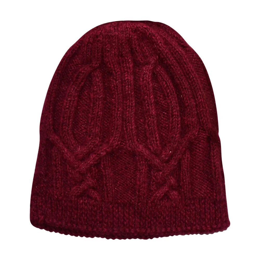 Cable Cap - Cranberry
