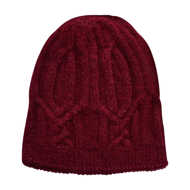 Cable Cap - Cranberry
