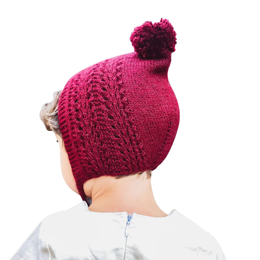 Gehu Bali Bonnet - Cranberry 3-5 years