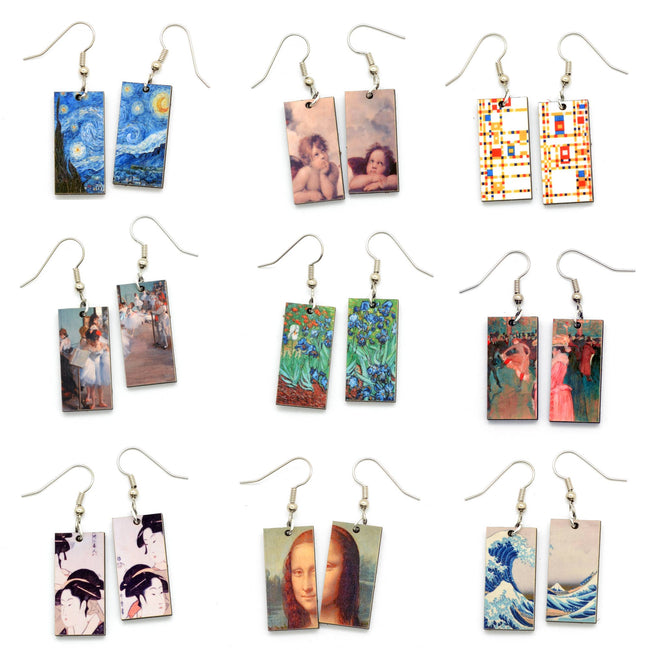 Famous Art Paintings Dangle Earrings