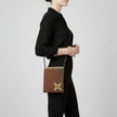 Edith Handcrafted Crossbody: Mauve - Red & Yellow Embroidery