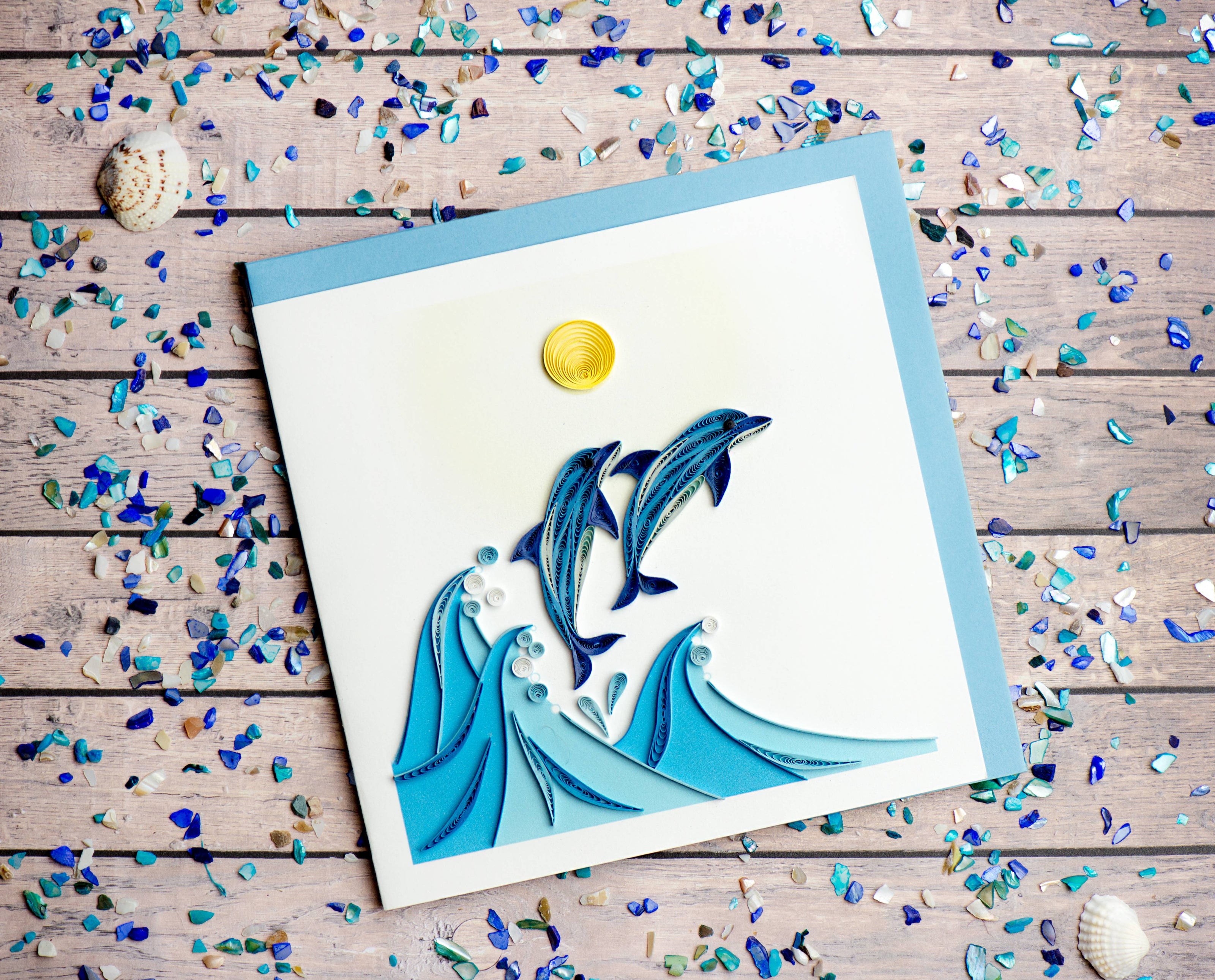 Jumping Dolphins Greeting Card