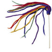 Multi-Strand Teaser Cat Toy: Rainbow