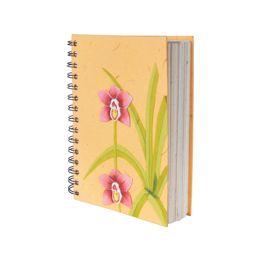 Large Notebook: Sweet Orchid Flower