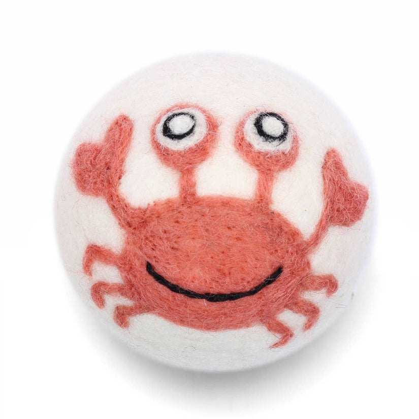 Eco Wool Dryer Balls Fair Trade: Crab