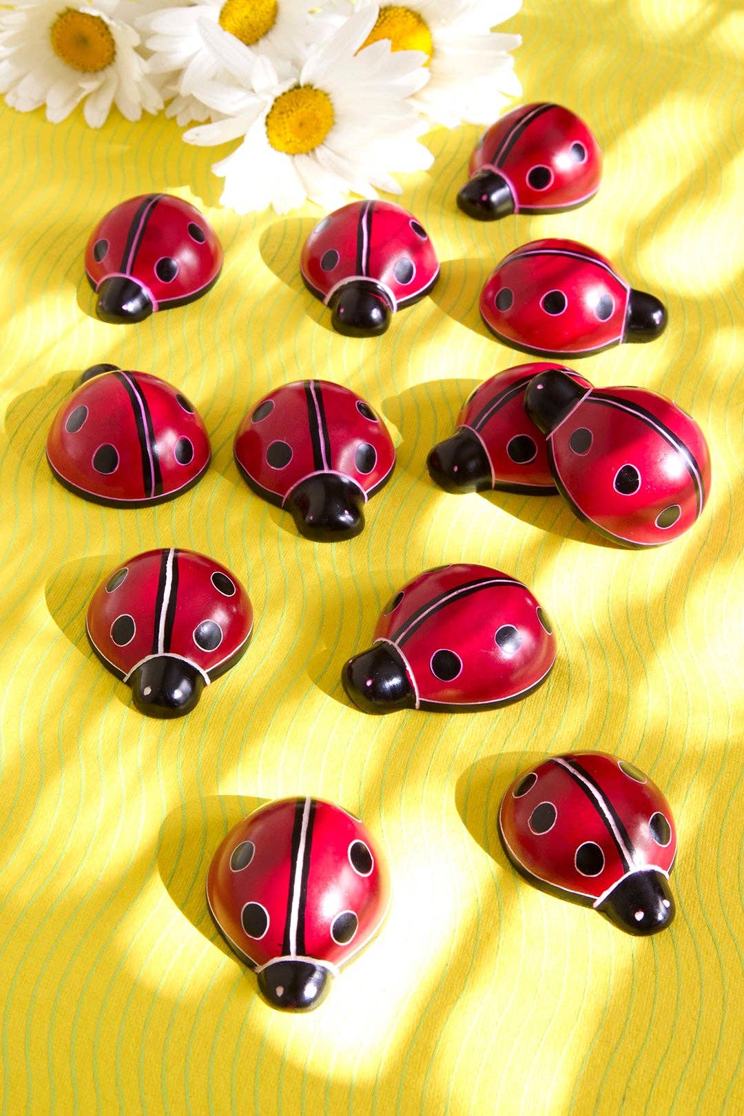 Miniature Soapstone Good Luck Lady Bugs