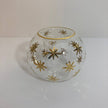 Blown Glass Candle Holder - Gold Stars
