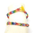 Stackable Beaded Rainbow Bracelets with Glass Beads