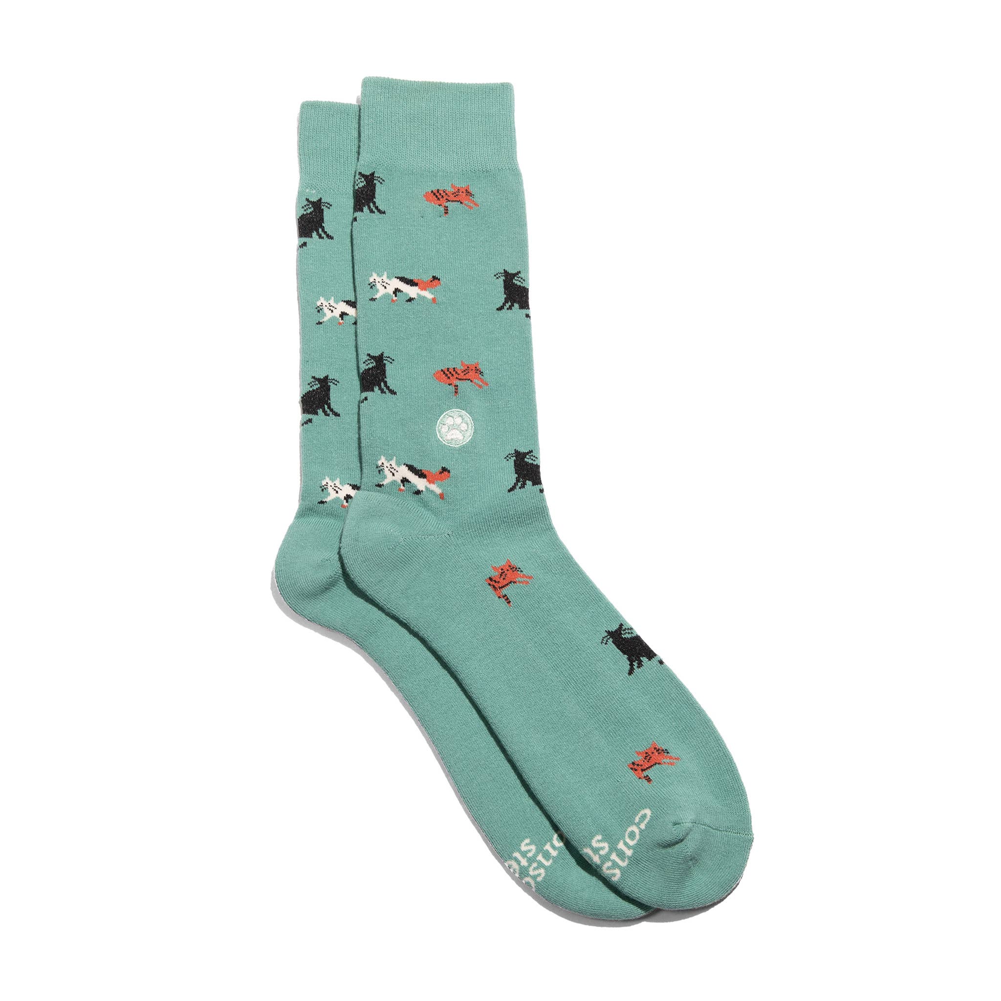 Socks that Save Cats: Teal Cats