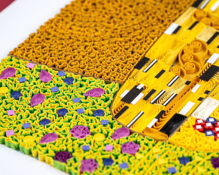 Artist Series - Quilled The Kiss, Klimt Greeting Card